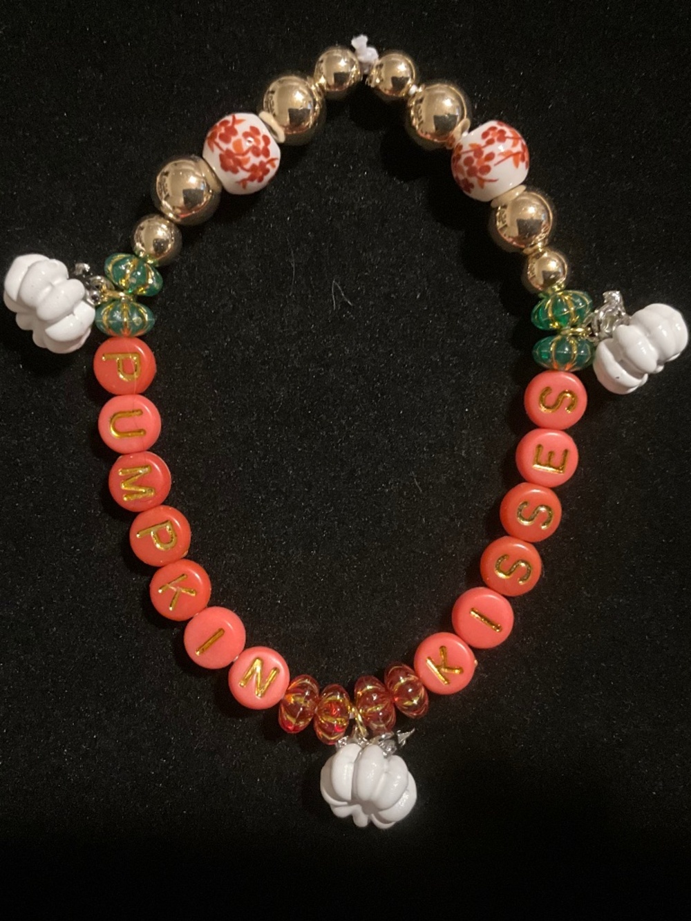 Pumpkin Kisses Fall Bracelet | Harvest Collection | Autumn Jewelry